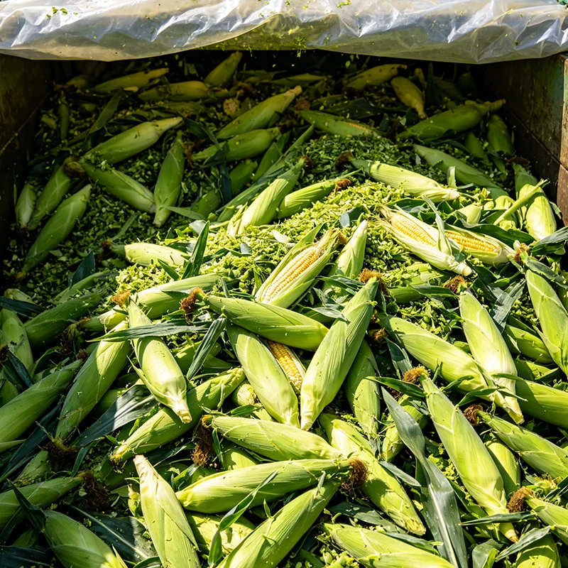 Vilka är produktionsprocesserna för majsensilage av hel växt?