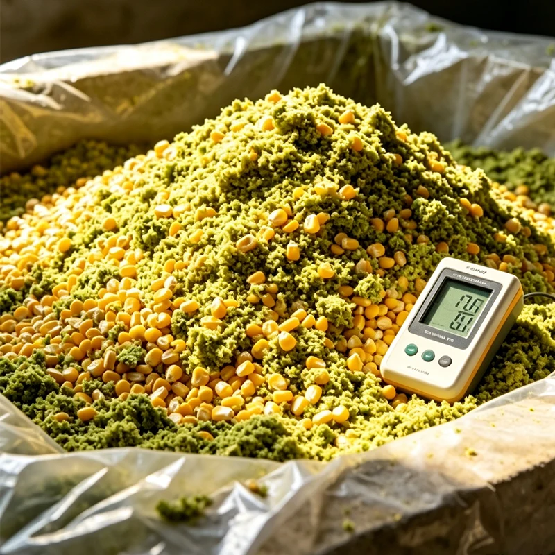Högkvalitativt fermenterat majsensilage