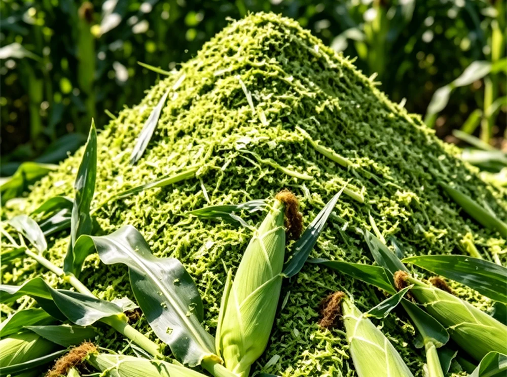 Unfermented Green Whole Plant Corn Silage